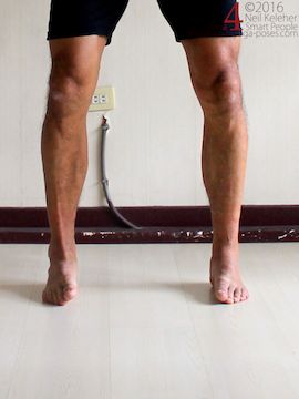 foot exercises, feet and ankes active, shins externally rotated