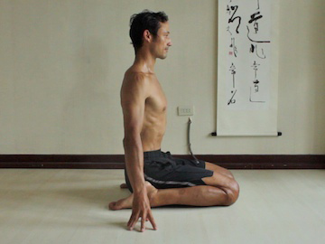 Ns Hero 2 Hero pose, virasana, Neil Keleher, Sensational Yoga Poses.