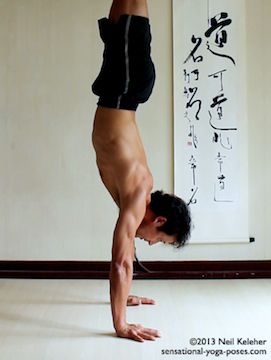 Shoulder Stability Via Elbows In Handstand arm stability, shoulder stability in handstand, using elbows for shoulder stability