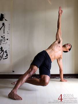 Side Plank 4A Side plank variation, Neil Keleher, Sensational Yoga Poses.