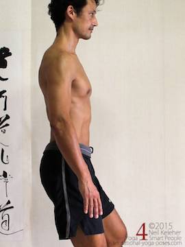 Standing Transverse Abdominus Retraction 1 transverse abdominus relaxed.